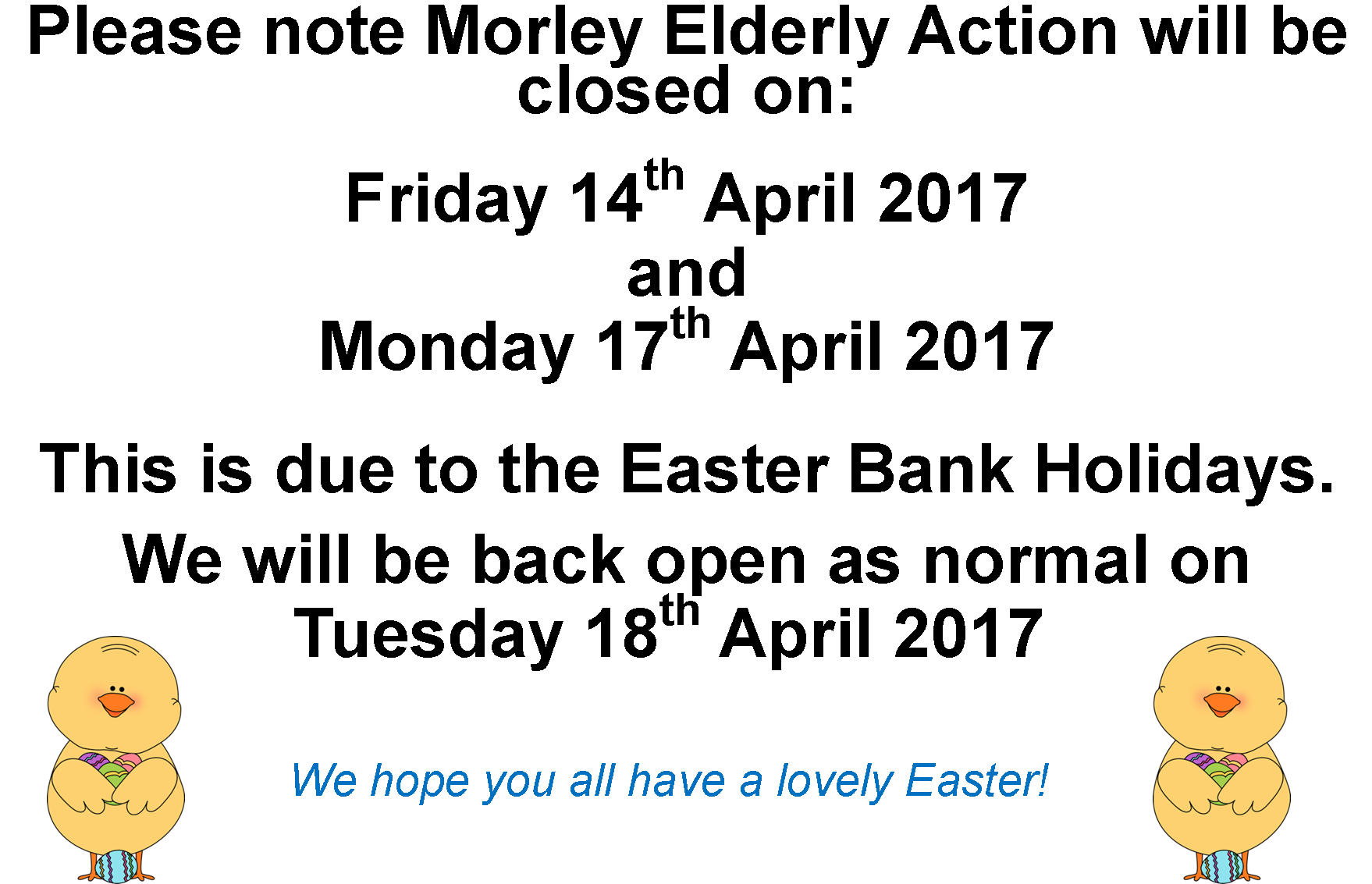 easter bank hols